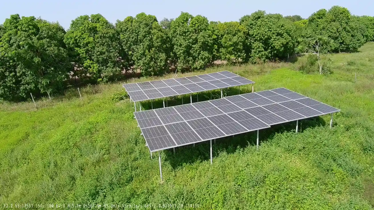 Solar panels installation at Kukobila Nasia Farms